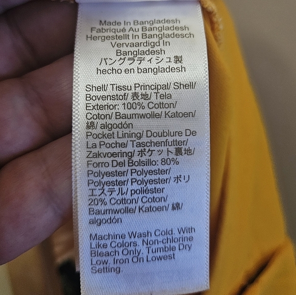 J Crew Outlet Women's Size 10 Yellow Cotton Shorts - Picture 4 of 4